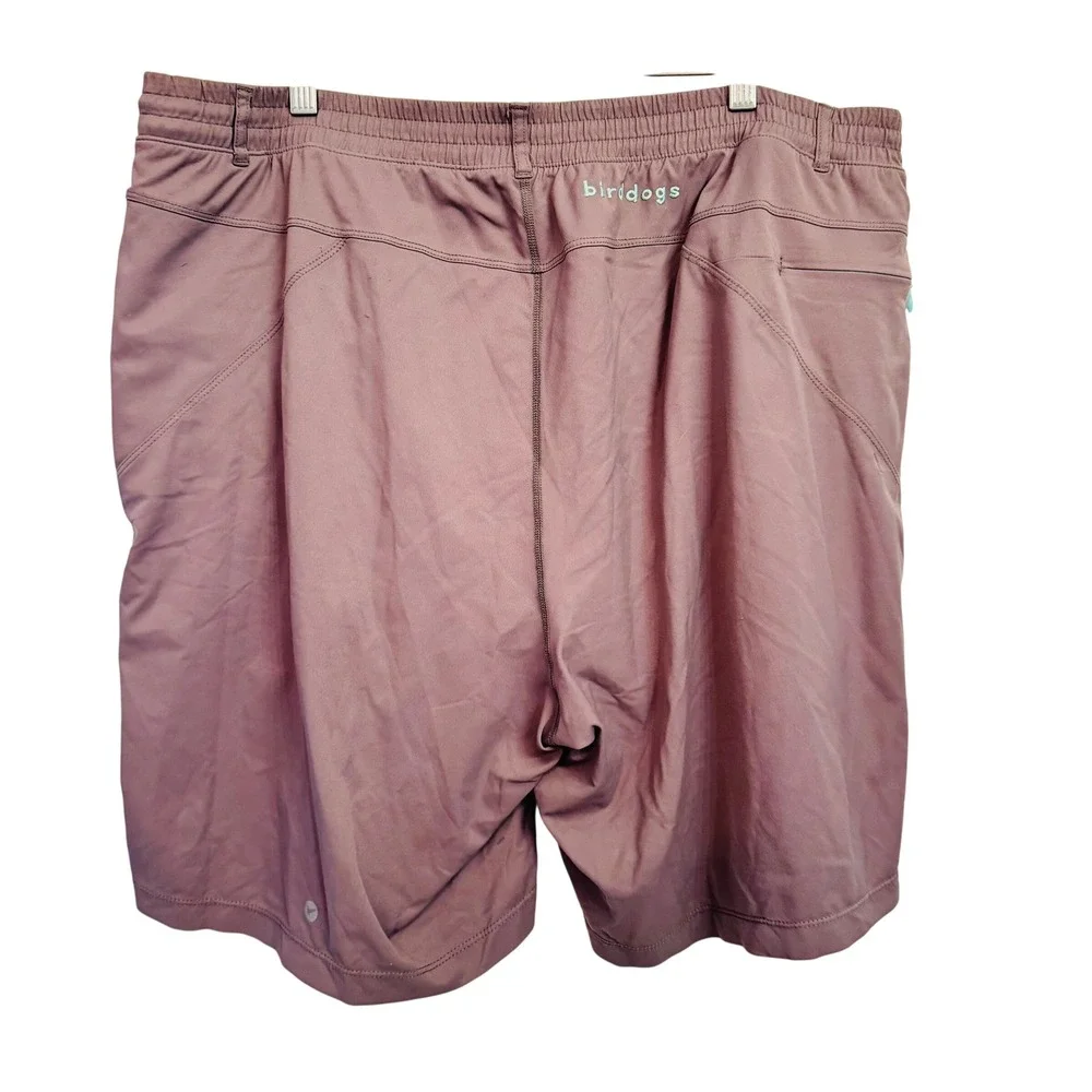 Birddogs Mens 3XL Long‎ Lined Athletic Gym Shorts Gray